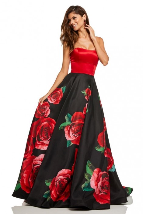 prom dresses roses