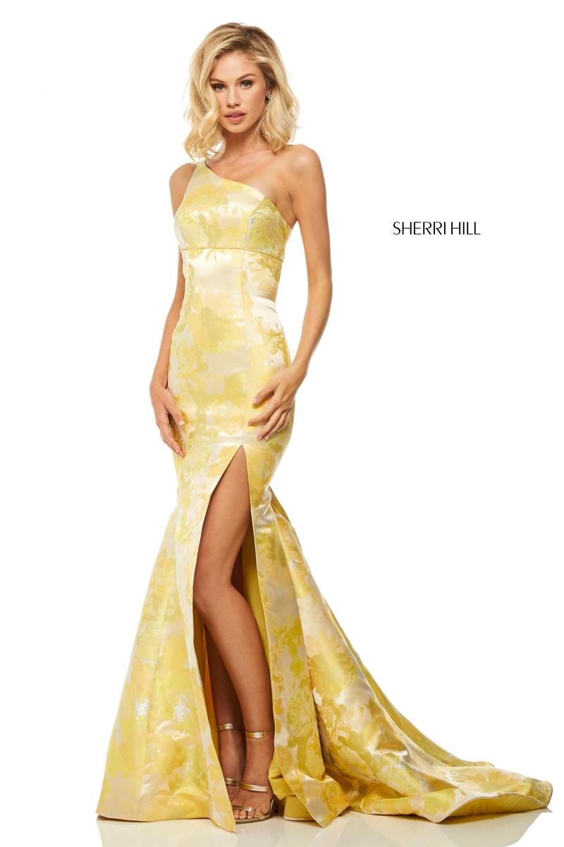 sherri hill 52731 one shoulder high slit prom dress our designs coupon