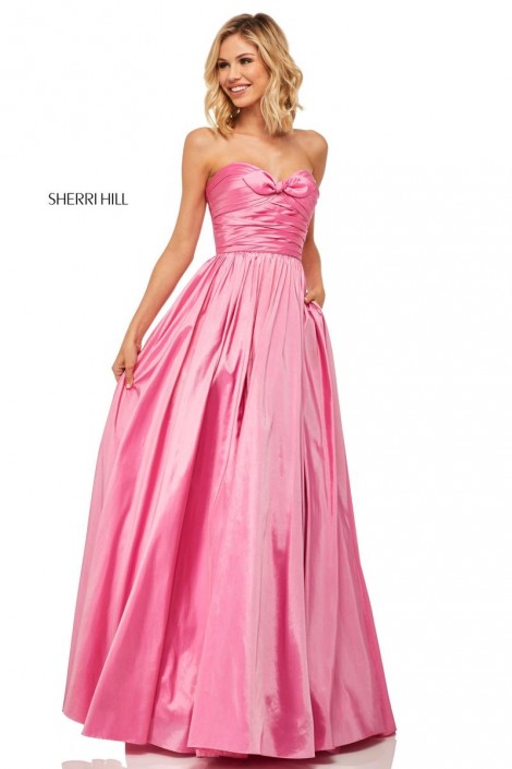 Sherri Hill Prom Dress Pink Bow