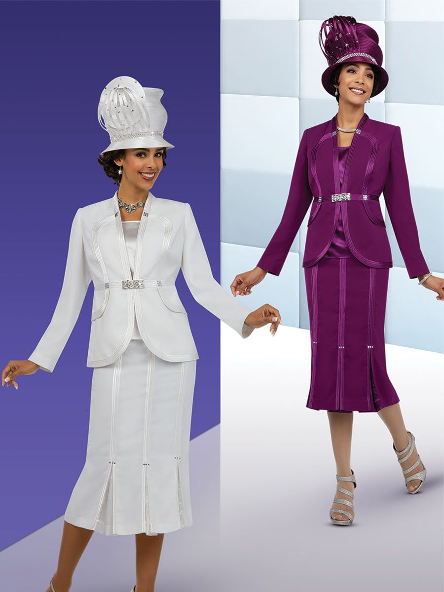 French Novelty Ben Marc Fifth Sunday 52854 Womens 3 Piece Church Suit