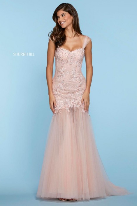 subtle mermaid wedding dress