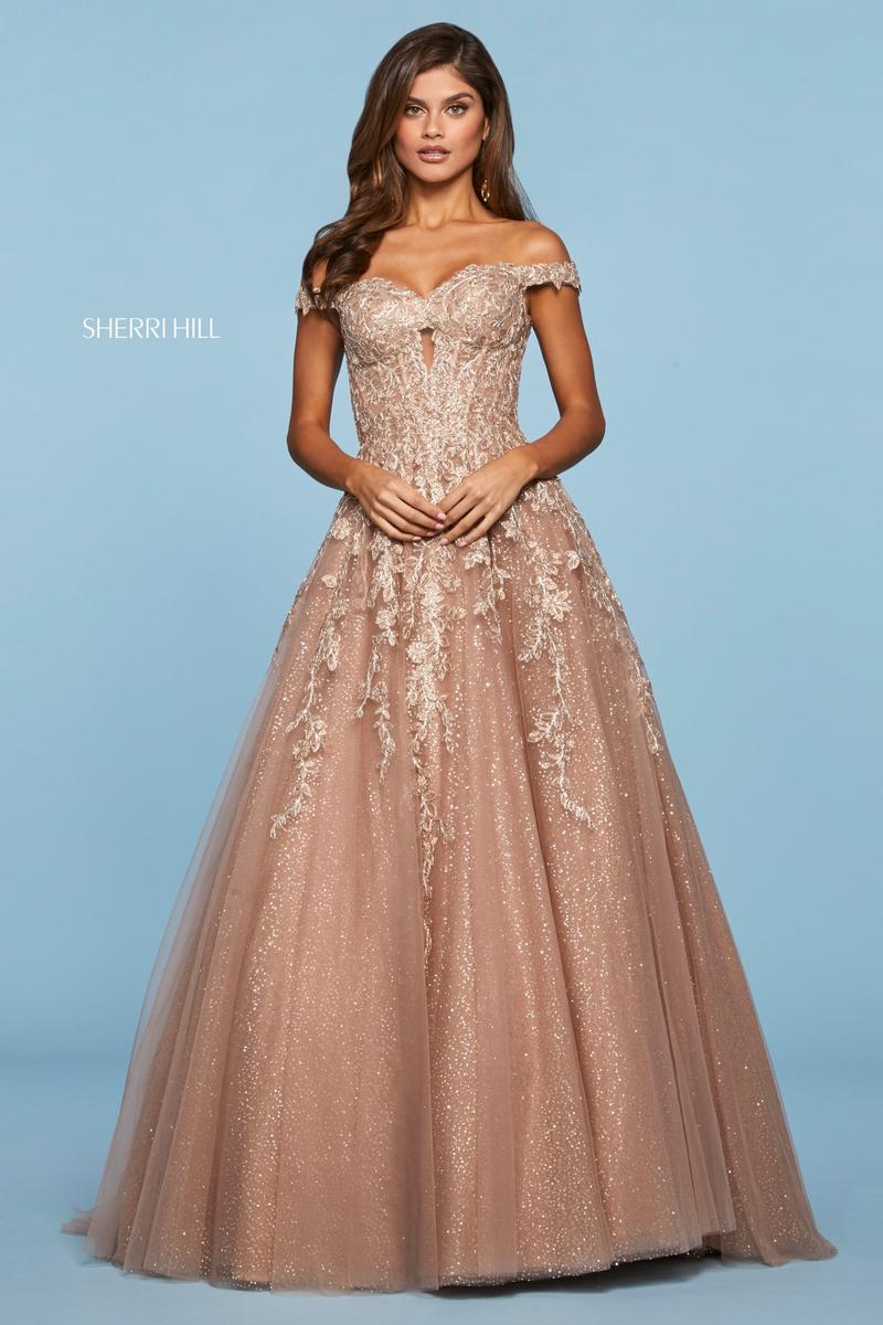 sherri hill glitter ball gown