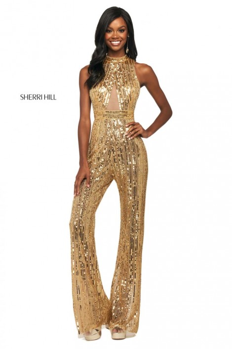 formal sequin jumpsuit