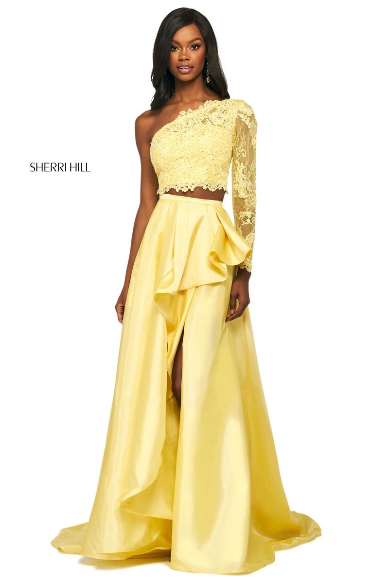 sherri hill long sleeve gown