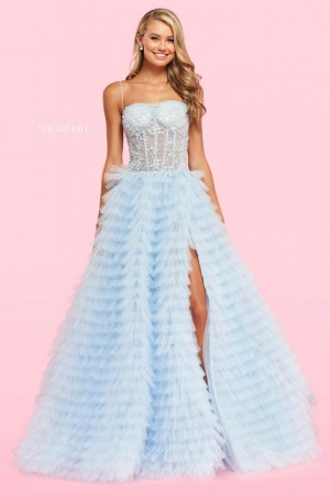 Sherri Hill 54189 Tiered Ruffle Ball Gown