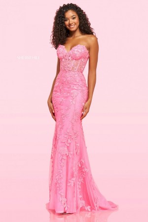 Sherri Hill 54227 Lace Embroidered Evening Dress