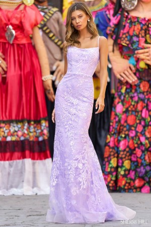 Sherri Hill 55341 Sequin Lace Prom Gown