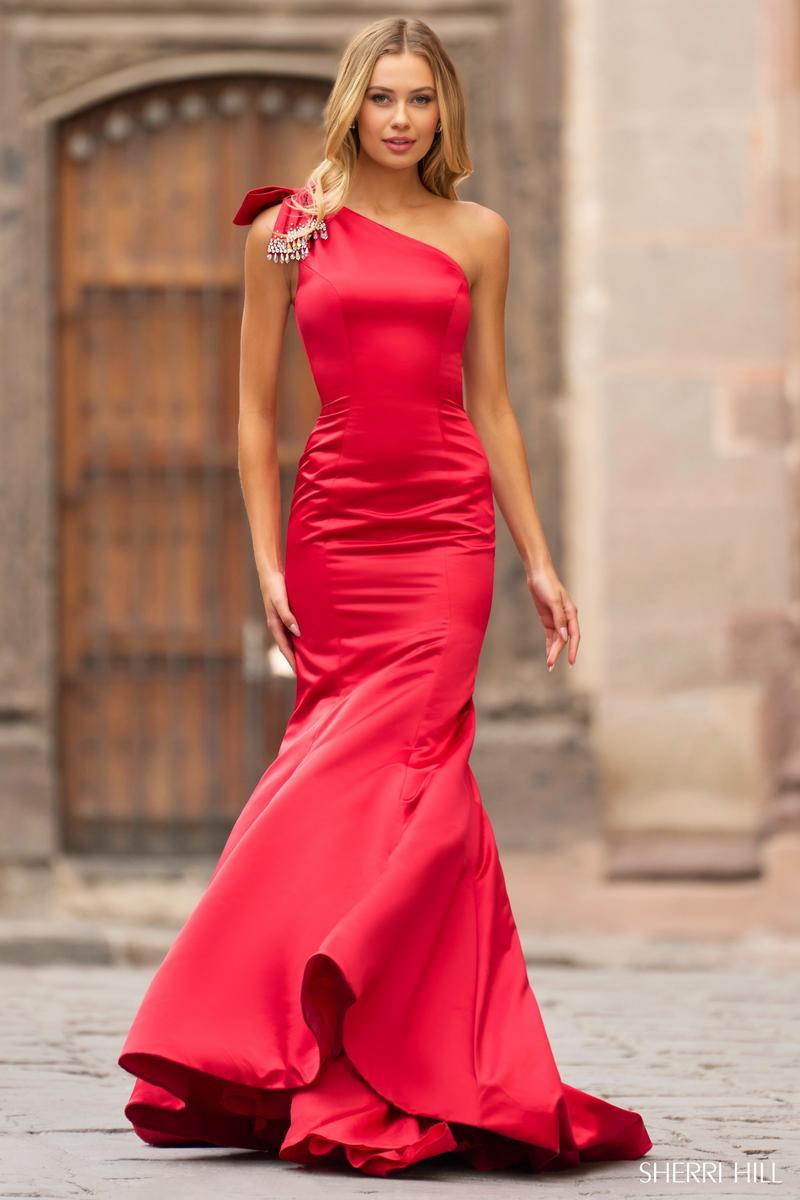 Sherri hill red mermaid on sale