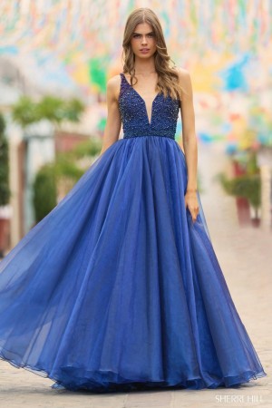 Sherri Hill 55567 Layered Prom Ball Gown