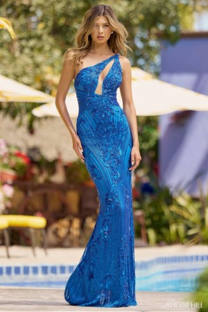Sherri Hill 55692 Glamorous One Shoulder Gown