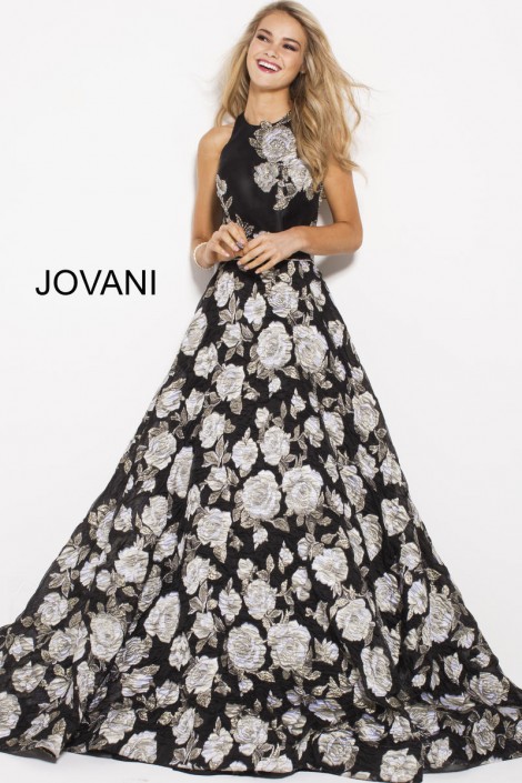 white and rose dress