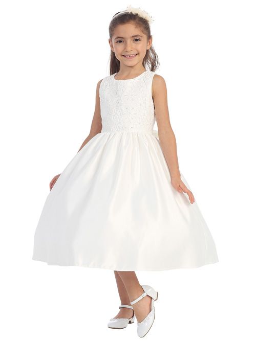 Tip Top 5630 Flower Girls Lace Dress - French Novelty