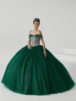 Wu Fiesta 56431 Sparkling Off Shoulder Quinceanera Dress