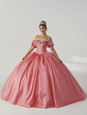 Wu Fiesta 56433 Ruffle Off Shoulder Quinceanera Dress