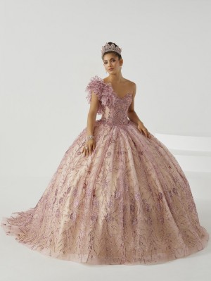 Wu Fiesta 56440 Ruffle Shoulder Quinceanera Dress