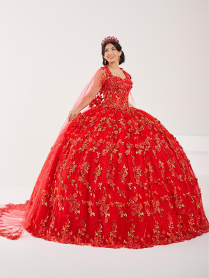 LizLuo Fiesta 56494 Glamorous Quince Gown with Cape