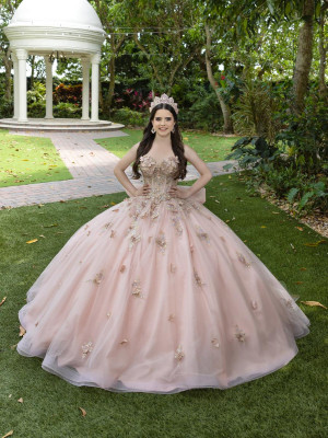 LizLuo Fiesta 56525 Modern 3D Floral Quince Dress