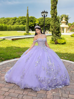 LizLuo Fiesta 56526 Gorgeous Crystal Beaded Quince Dress