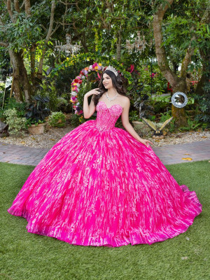 LizLuo Fiesta 56528 Modern Sparkling Quince Dress