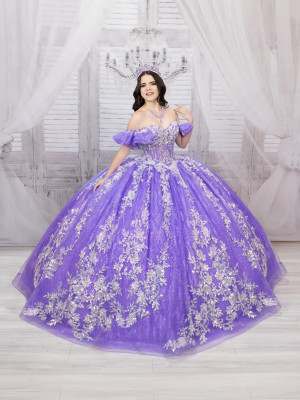 LizLuo Fiesta 56534 Traditional Sparkling Quince Dress