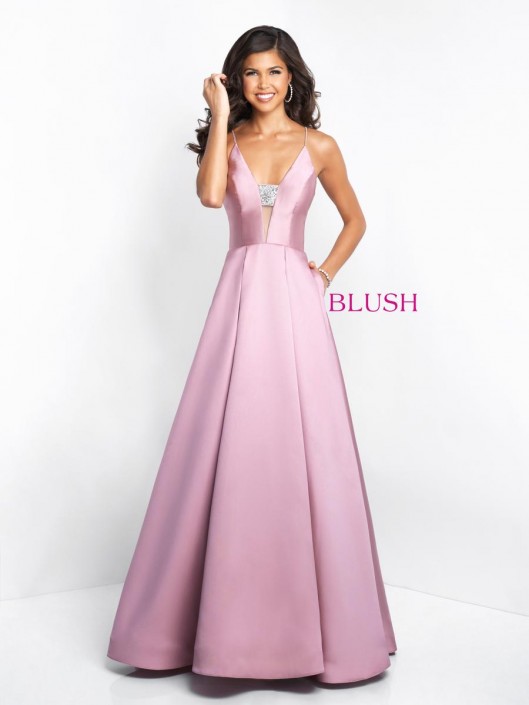 off white pink dress