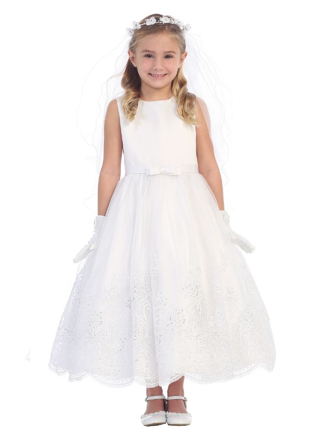 French Novelty Tip Top 5682 Lace Flower Girls Dress