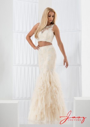 Jasz Couture 5719 High Neck 2pc Mermaid Dress