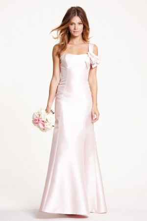 Watters 5719 One Shoulder Mikado Bridesmaid Gown