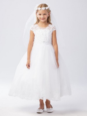 Tip Top 5730 Short Sleeve Flower Girls Dress