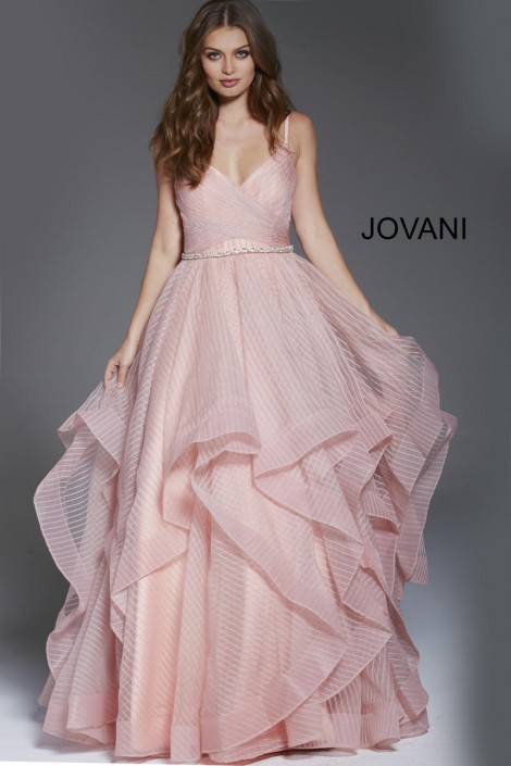 tiered ball gown