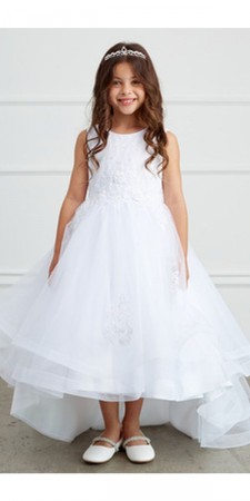 Tip Top 5814 Flower Girls High Low Dress