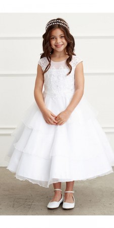 Tip Top 5815 Flower Girls Tiered Dress