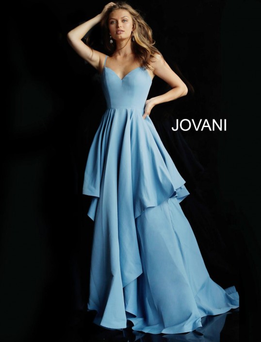 tiered evening gowns