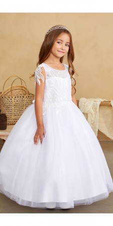 Tip Top 5839 Embroidered Sequin Flower Girls Dress