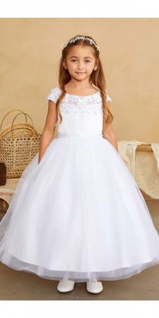 Tip Top 5842 Flower Girls Floral Lace Dress