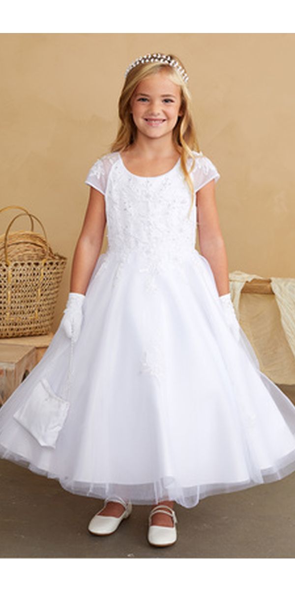 Tip Top 5847 Flower Girls Lace Top Dress