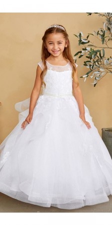 Tip Top 5850 Flower Girls Corset Back Dress
