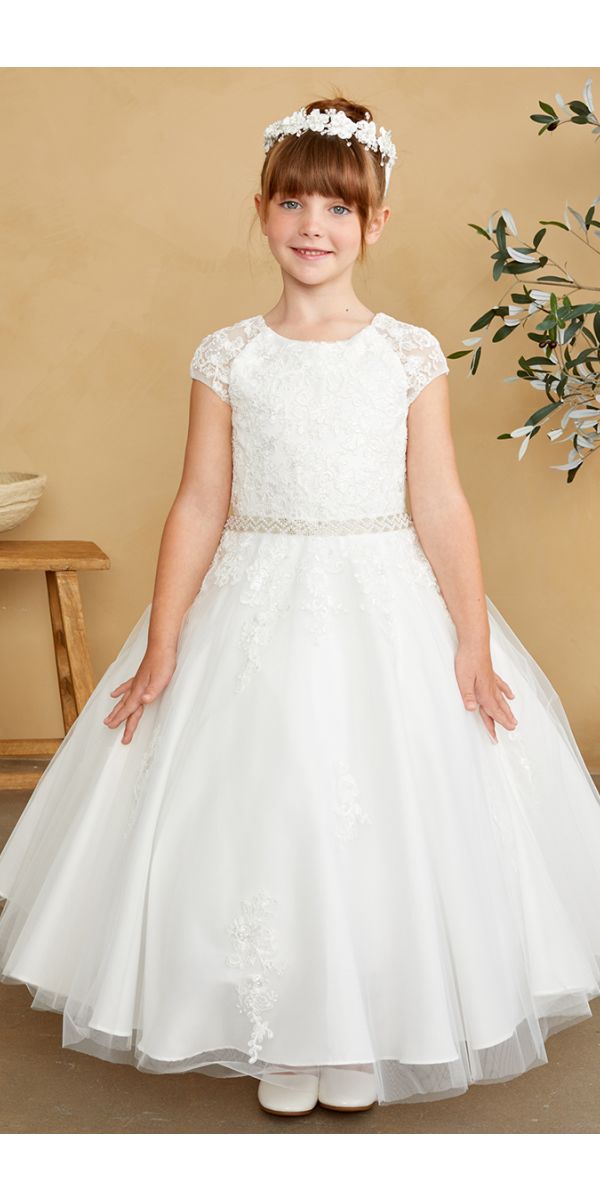 Tip Top 5851 Flower Girls Lace Top Dress