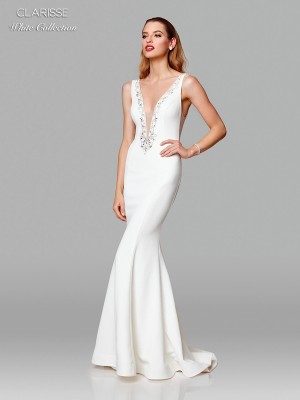 Clarisse White Collection 600129 Sexy Casual Wedding Dress