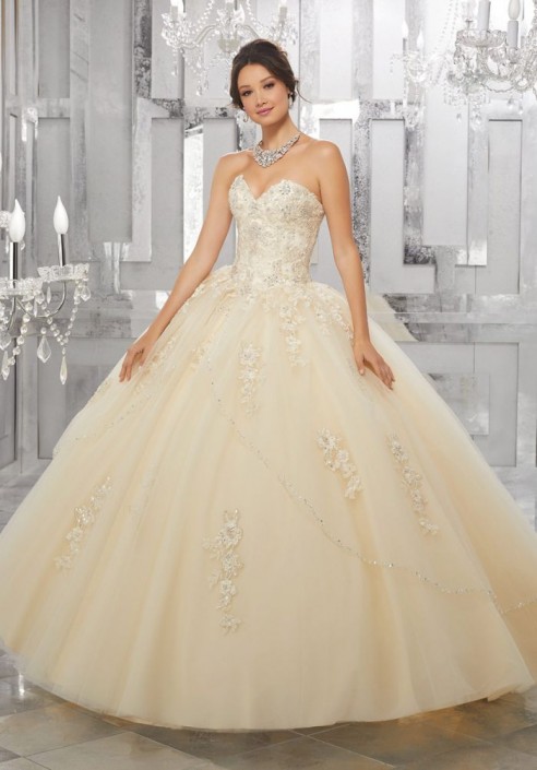crystal quinceanera dresses