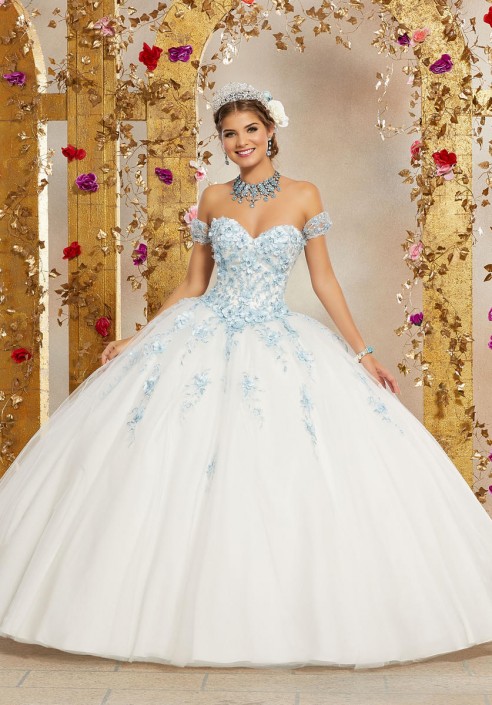 quinceanera flower dresses