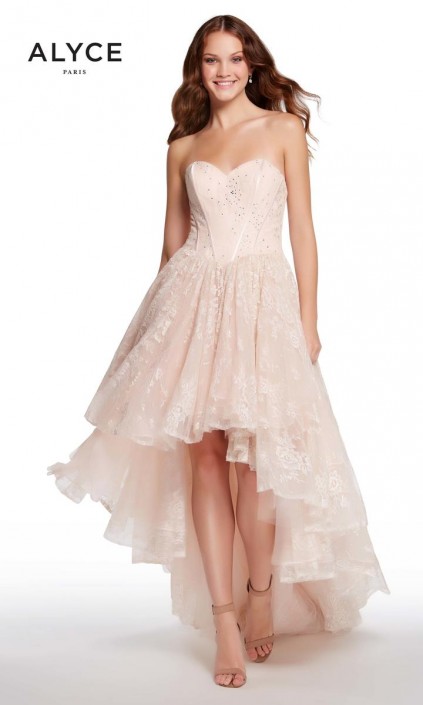 Corset High Low Prom Dresses