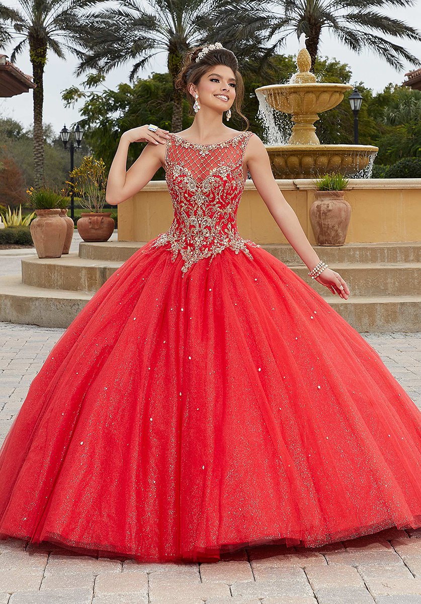 French Novelty Valencia 60096 Sparkling Quinceanera Dress