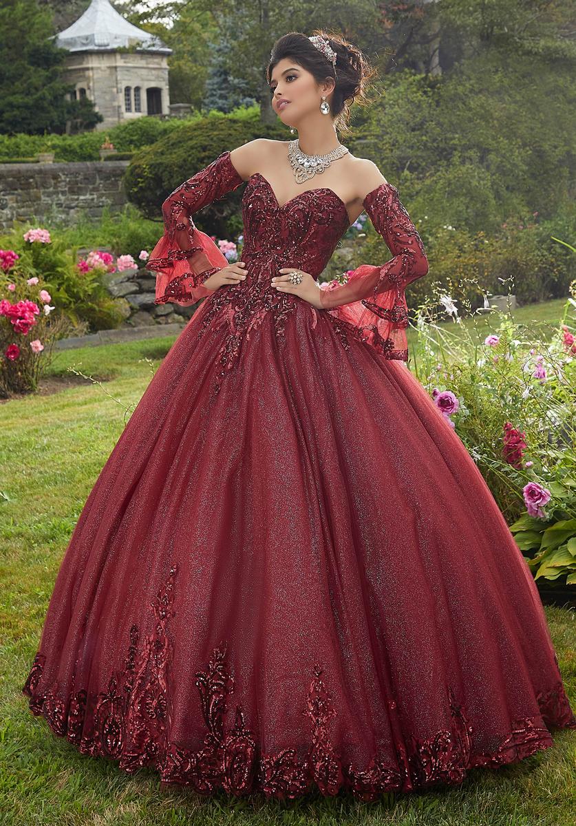 French Novelty: Valencia 60110 Detachable Bell Sleeve Ballgown