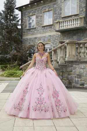 Valencia 60176 Romantic Floral Embroidered Quinceanera Dress