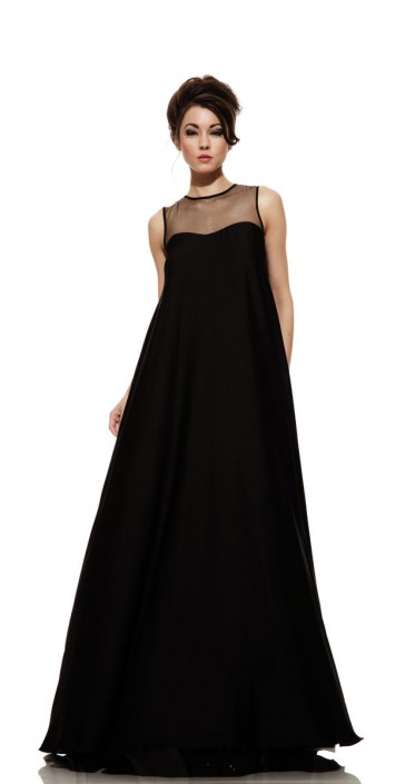 trapeze evening dress