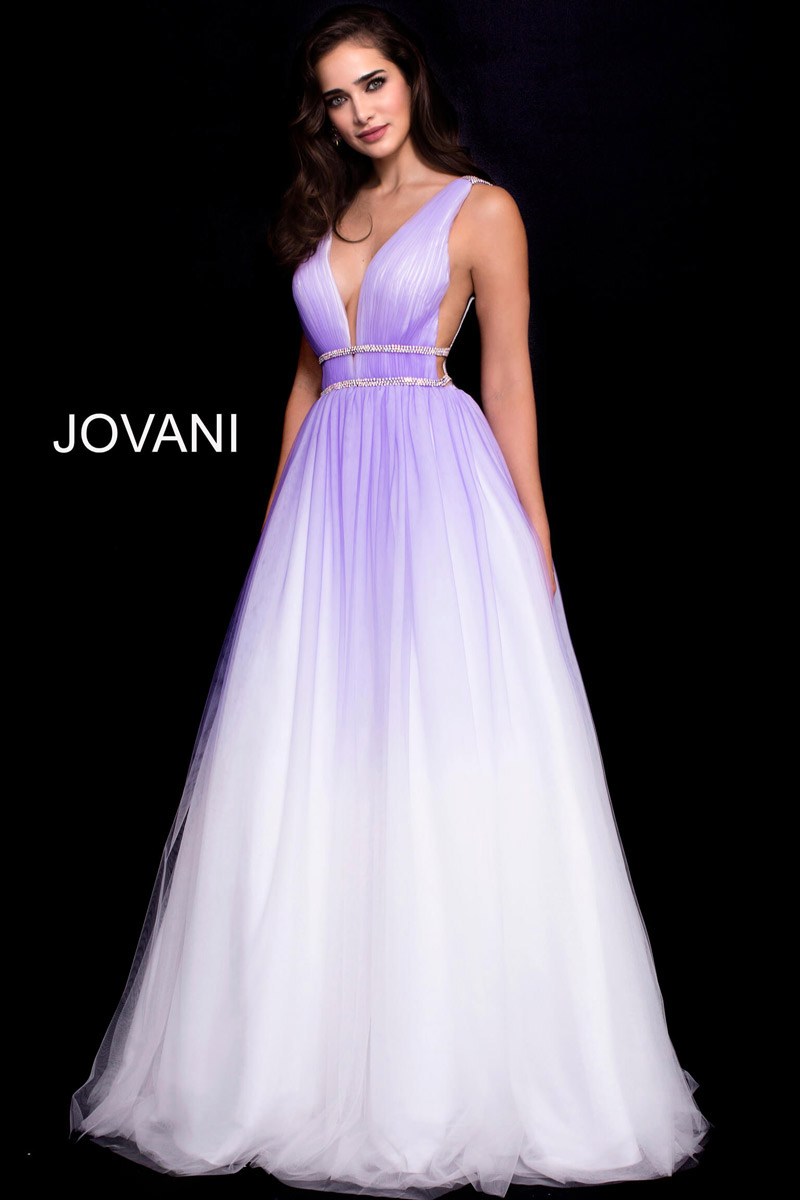 ombre tulle gown