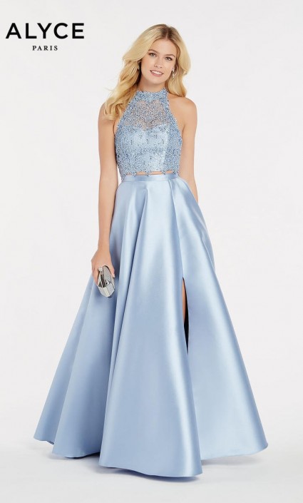 alyce 2 piece prom dress