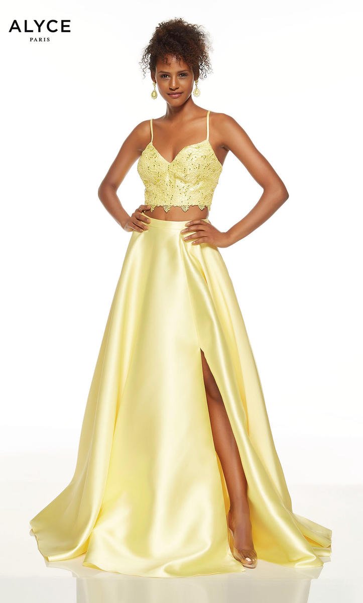 alyce two piece prom dress