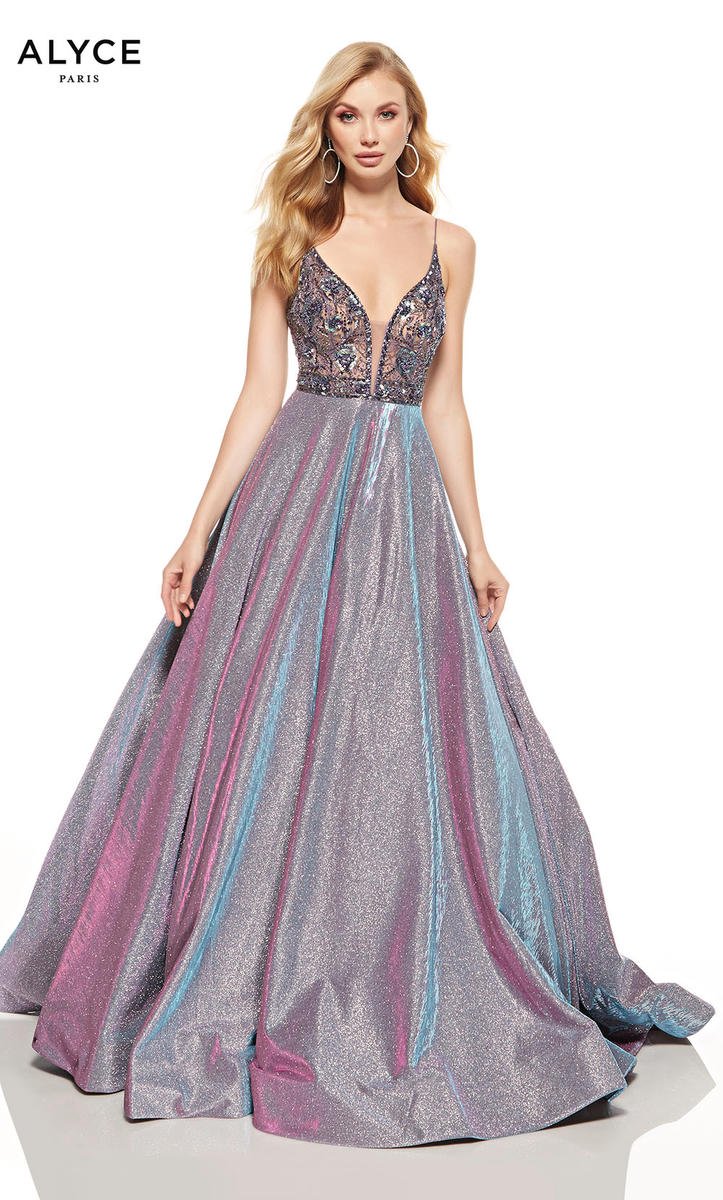 Alyce Paris 60729 Glitter Chrome Prom Dress